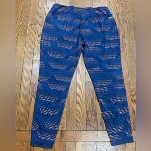 Danskin Now Navy and Coral Polka Dot Leggings